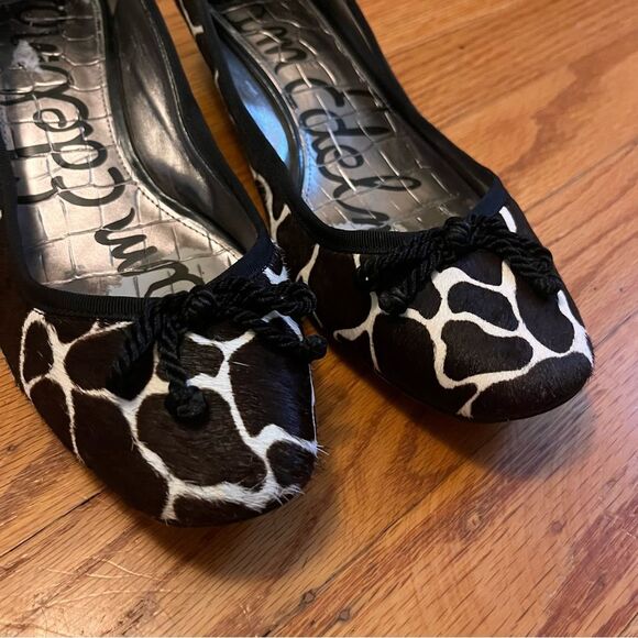 Sam Edelman Hope Real Cow Hair Leather Low Heel Pumps Size 8.5M - Picture 2 of 11